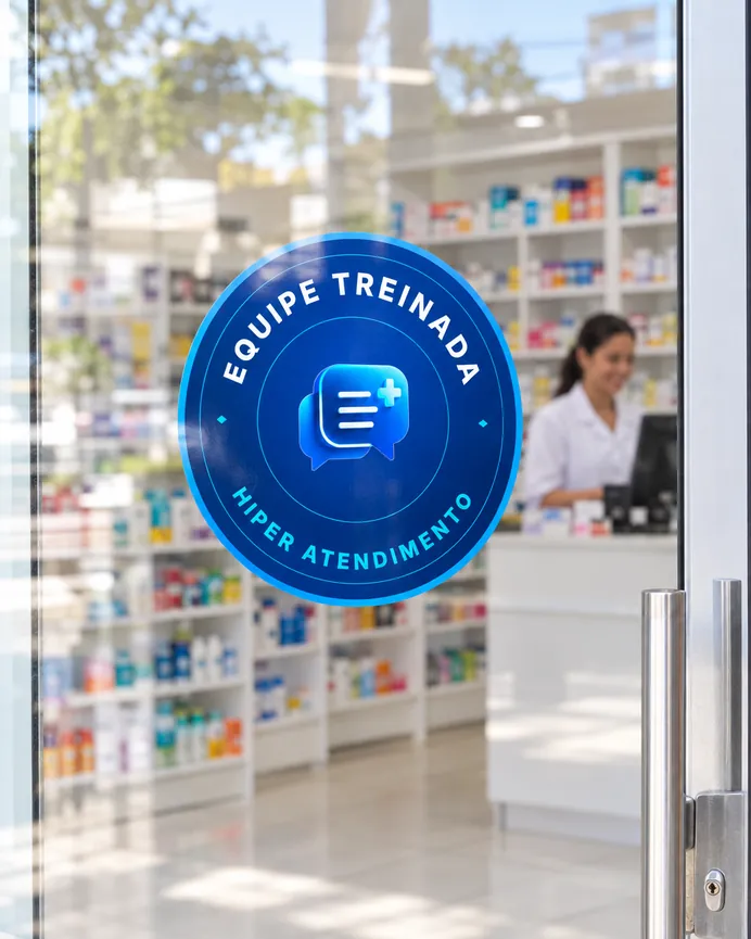 Selo Equipe Treinada Hiper Atendimento